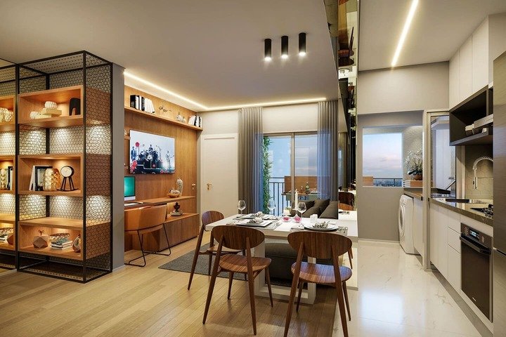 Living apto. 43m²