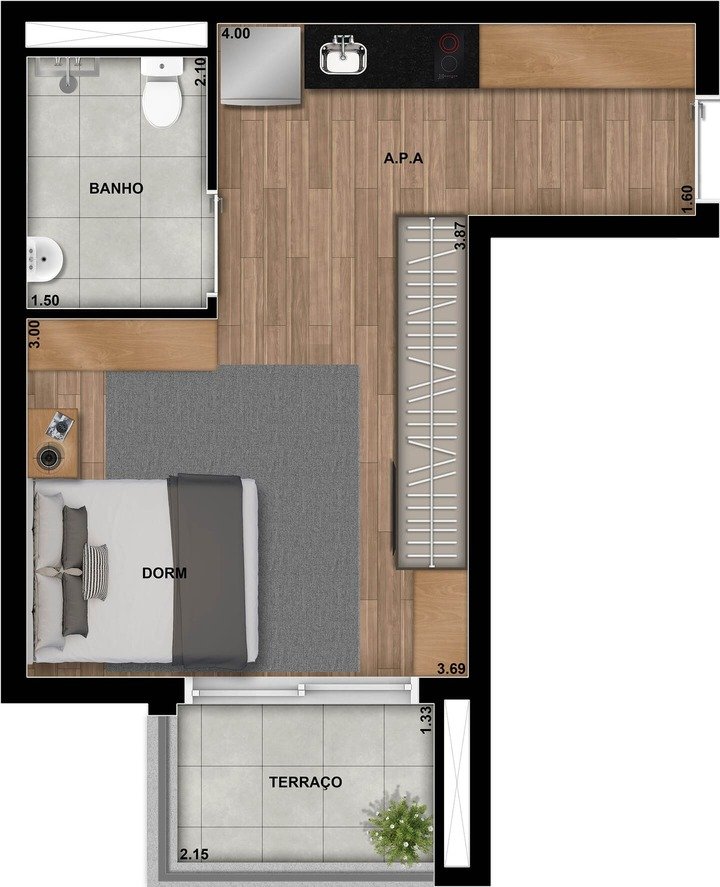 Planta humanizada tipo final 01 NR